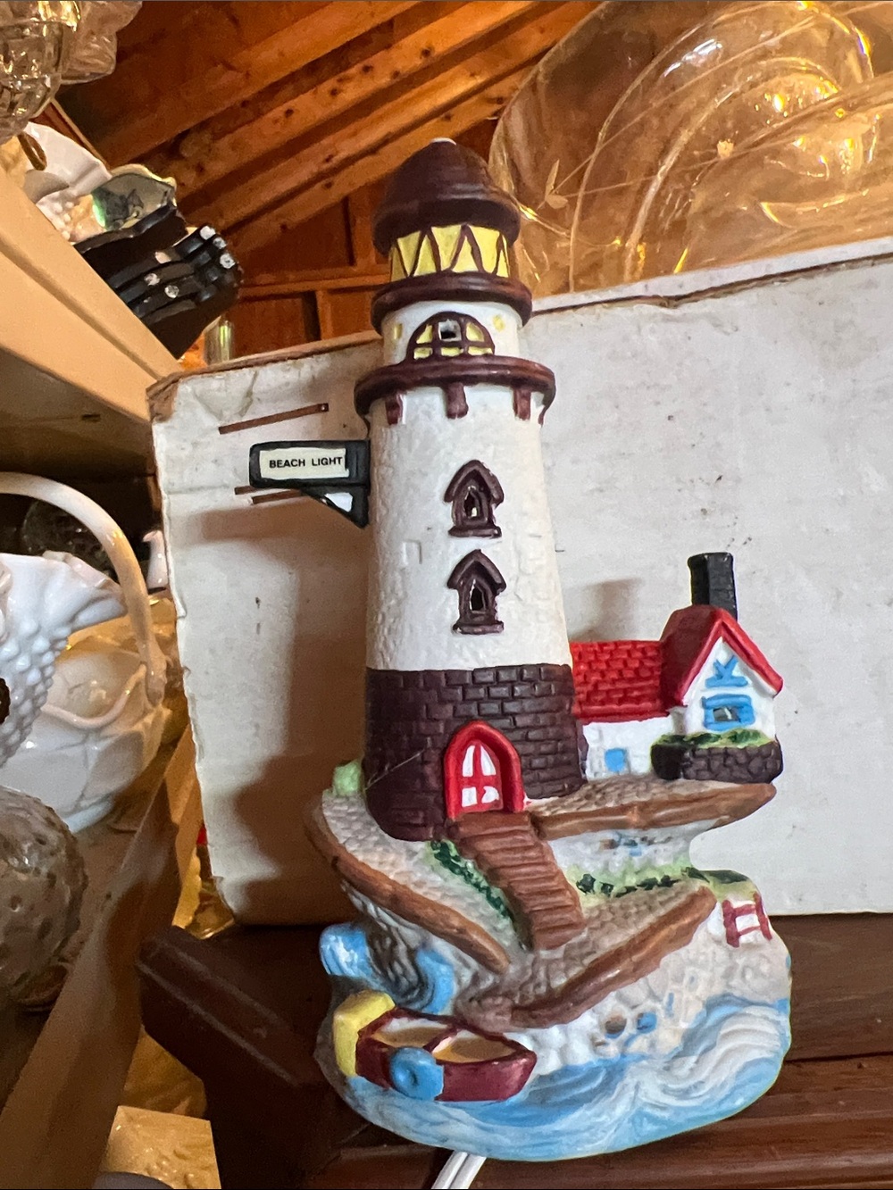 Vintage lighthouse light
